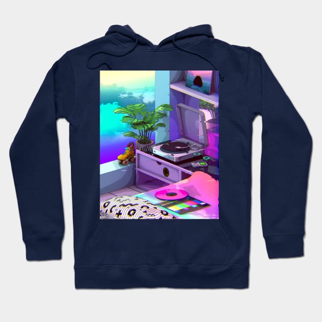 Vaporwave Aesthetic Hoodie by dennybusyet